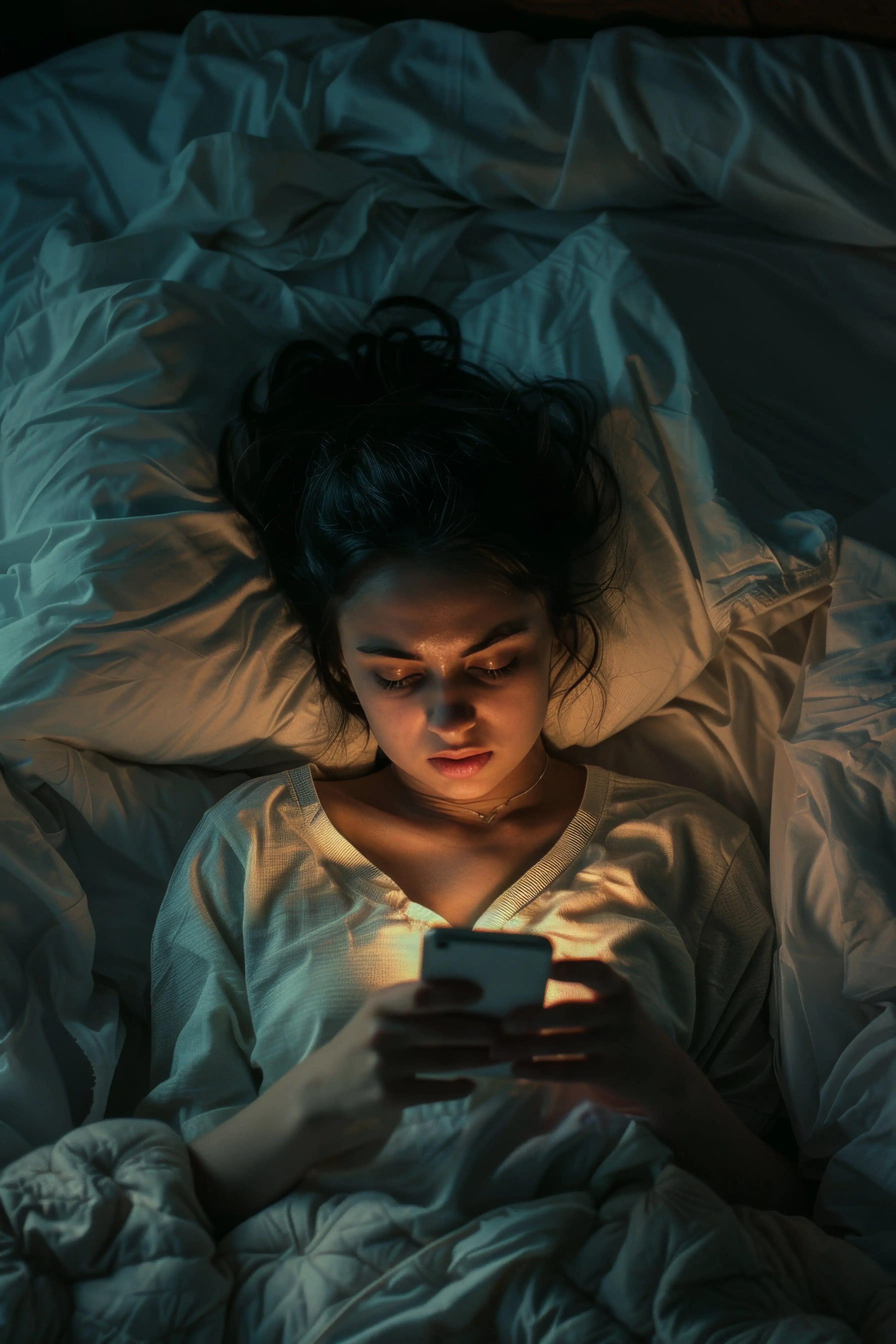 Woman practicing bedtime yoga and Ayurvedic rituals for peaceful sleep naturally