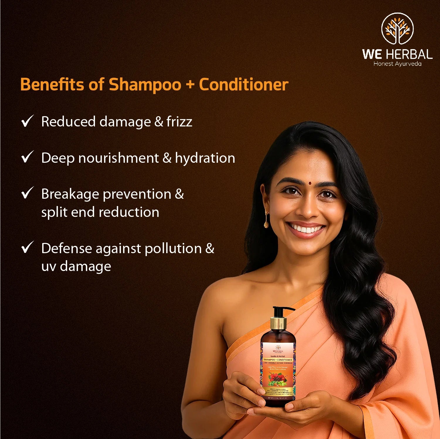 WeHerbal’s 2-in-1 Shampoo + Conditioner: Ancient Ayurveda, Modern Haircare