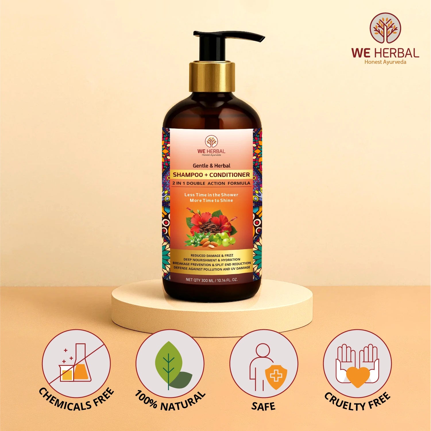 WeHerbal 2-in-1 Shampoo + Conditioner