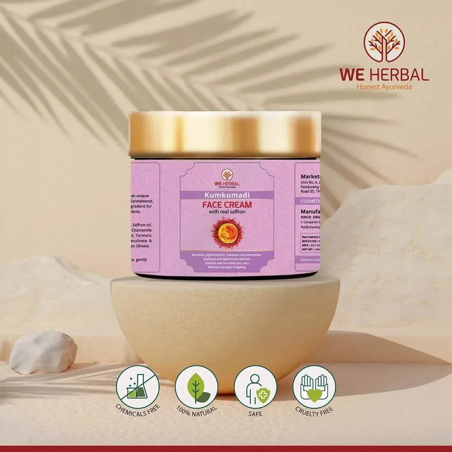Kumkumadi Face Cream Combo - We Herbal | Honest Ayurveda