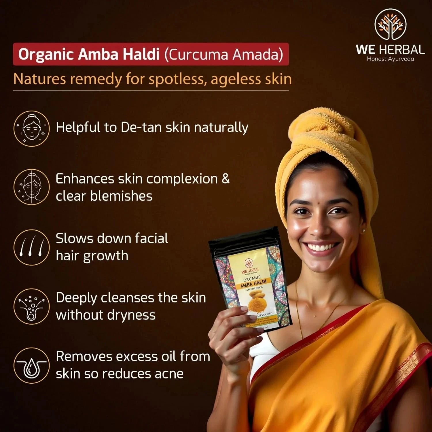 Amba Haldi is the Nature - Sourced Remediation for Skin Care Issues - We Herbal | Honest Ayurveda