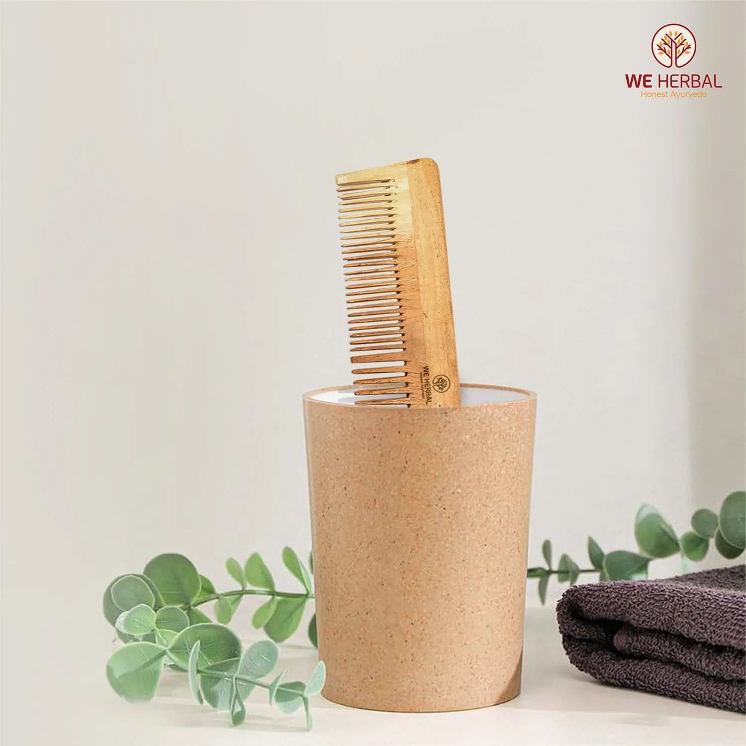 Bamboo Brush Family Pack & Pure Neem Comb Pack Combo - We Herbal | Honest Ayurveda