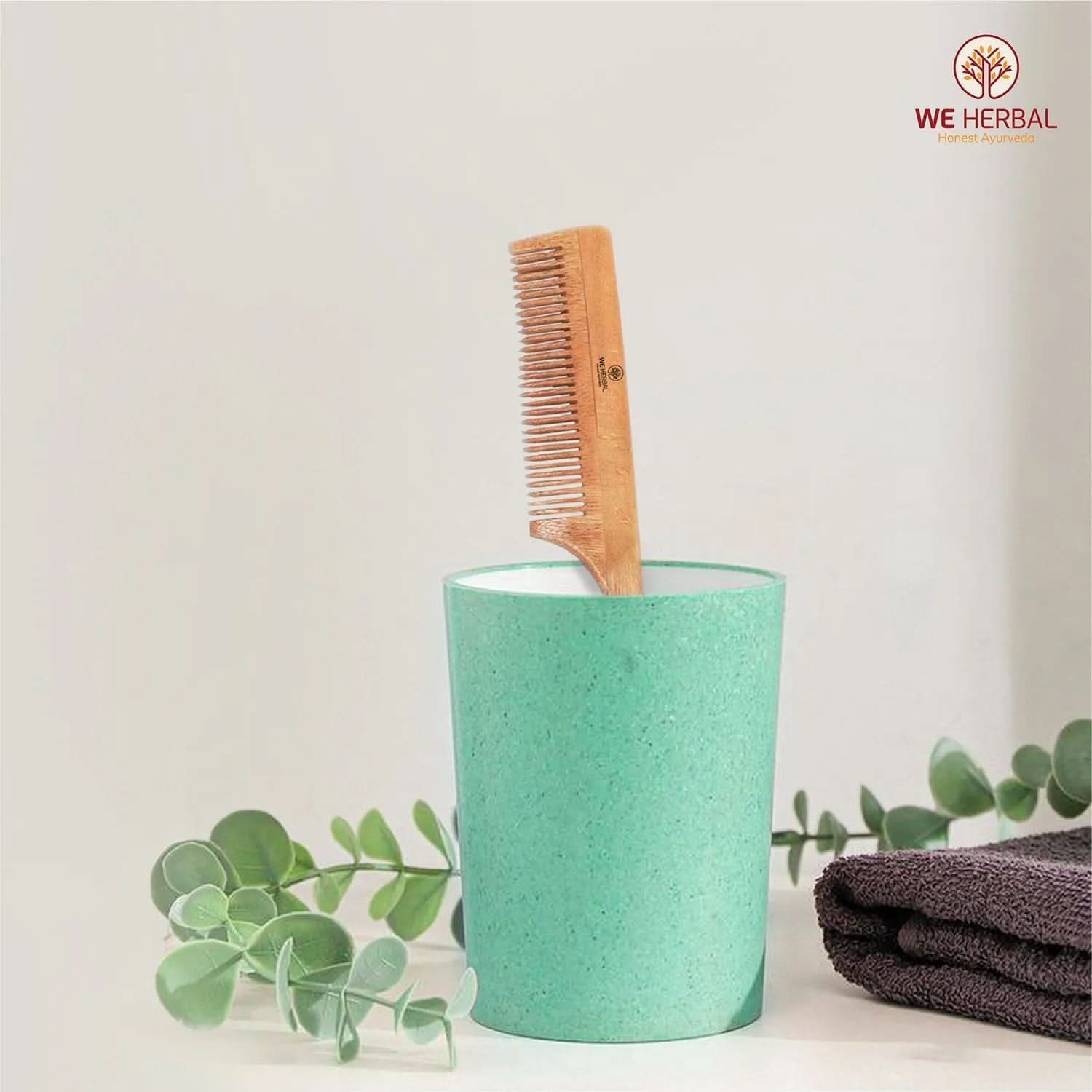 Bamboo Brush Family Pack & Pure Neem Comb Pack Combo - We Herbal | Honest Ayurveda