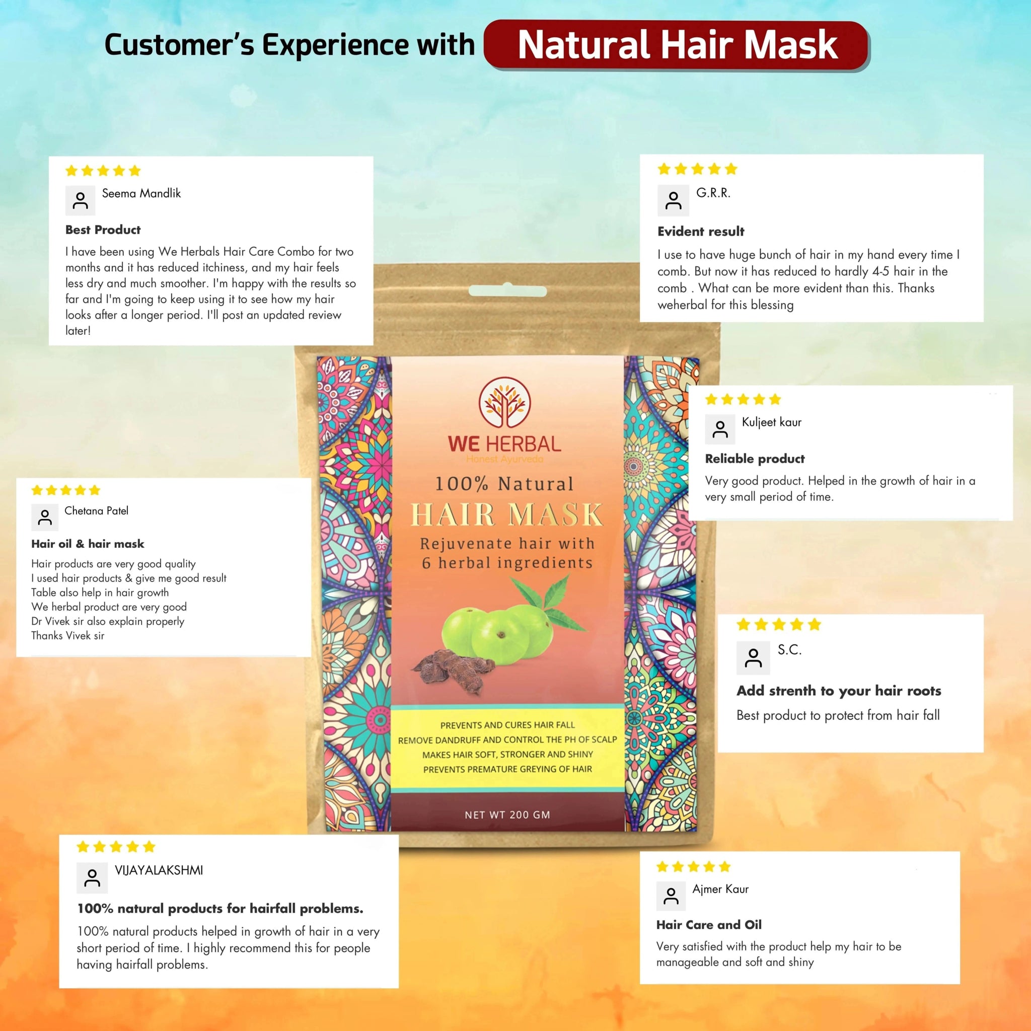 Hair Oil & Herbal Hair Mask Combo - We Herbal | Honest Ayurveda