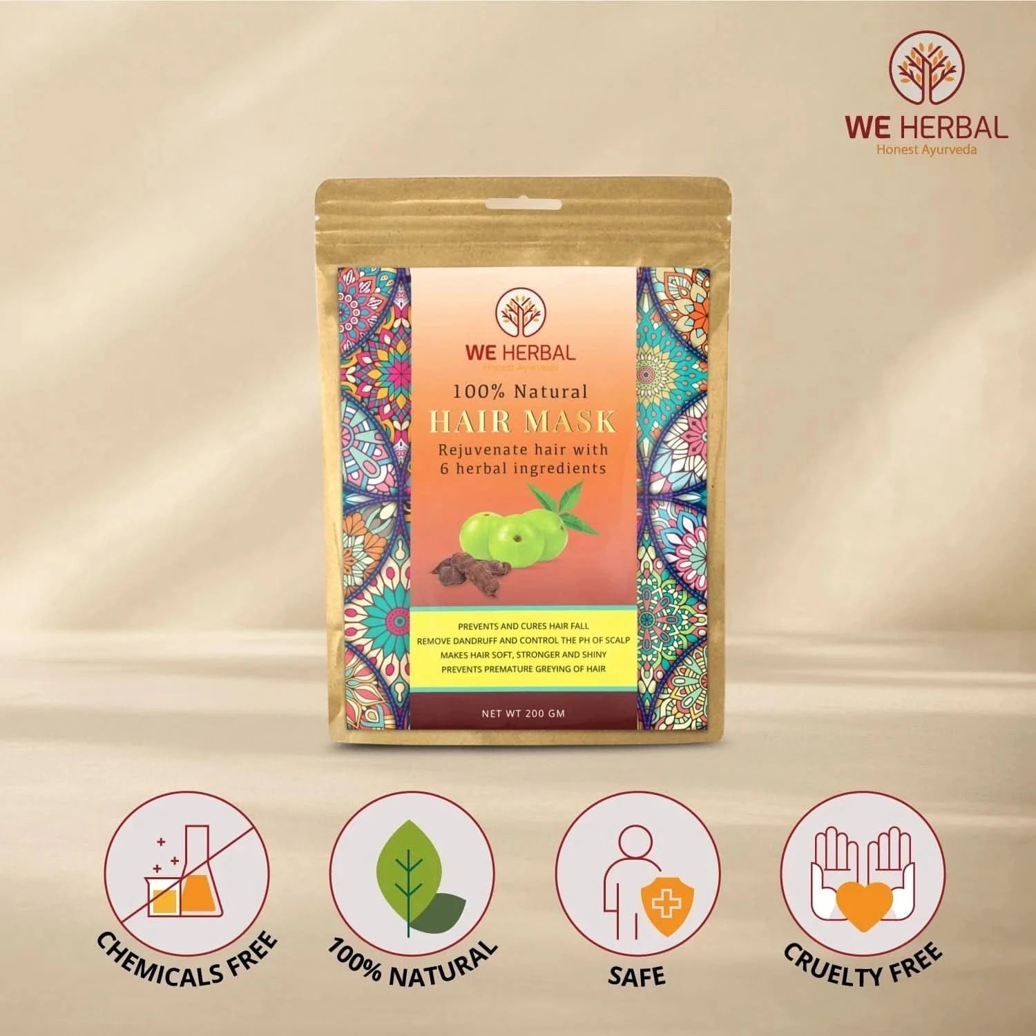 Herbal Hair Mask - We Herbal | Honest Ayurveda