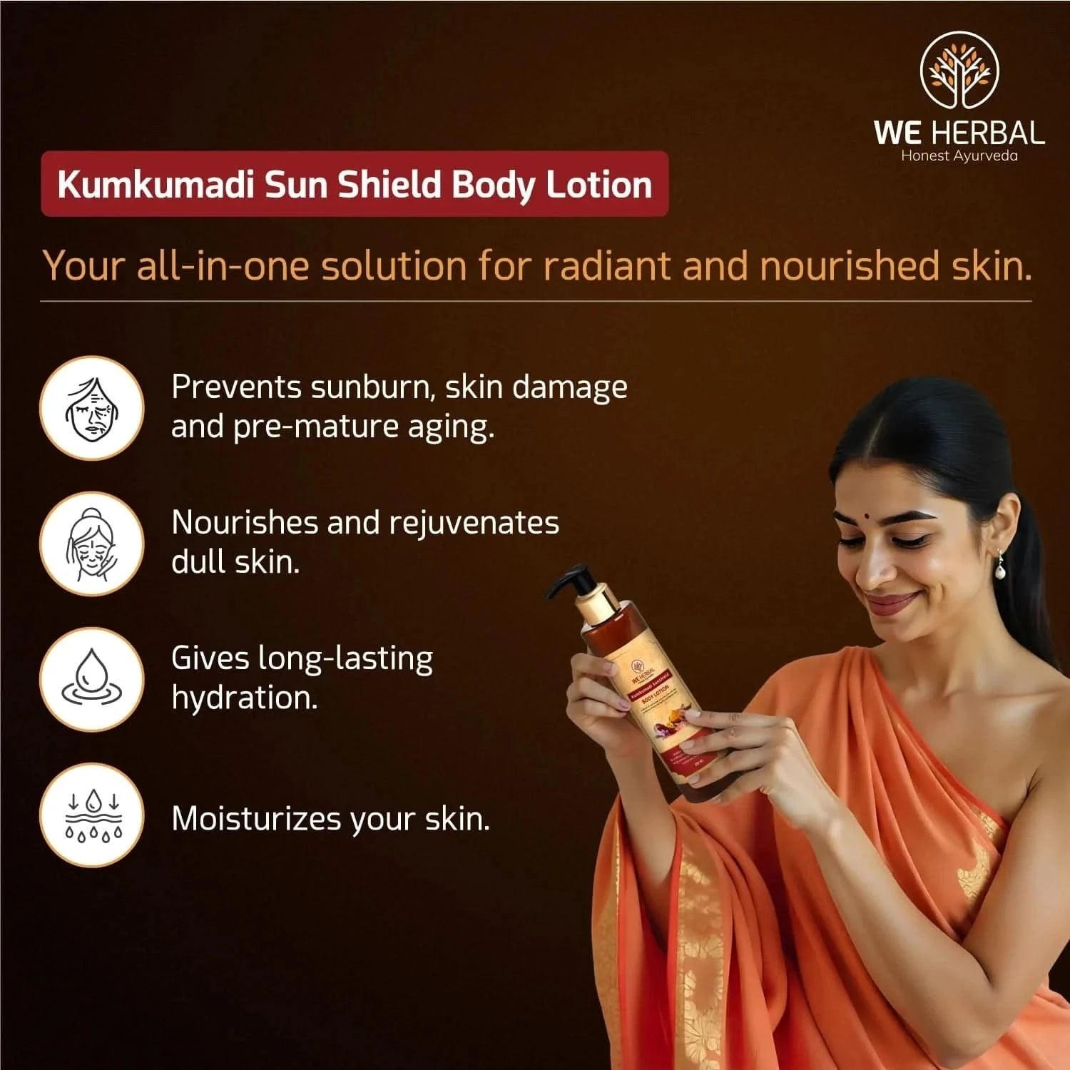 Kumkumadi Body Lotion - We Herbal | Honest Ayurveda