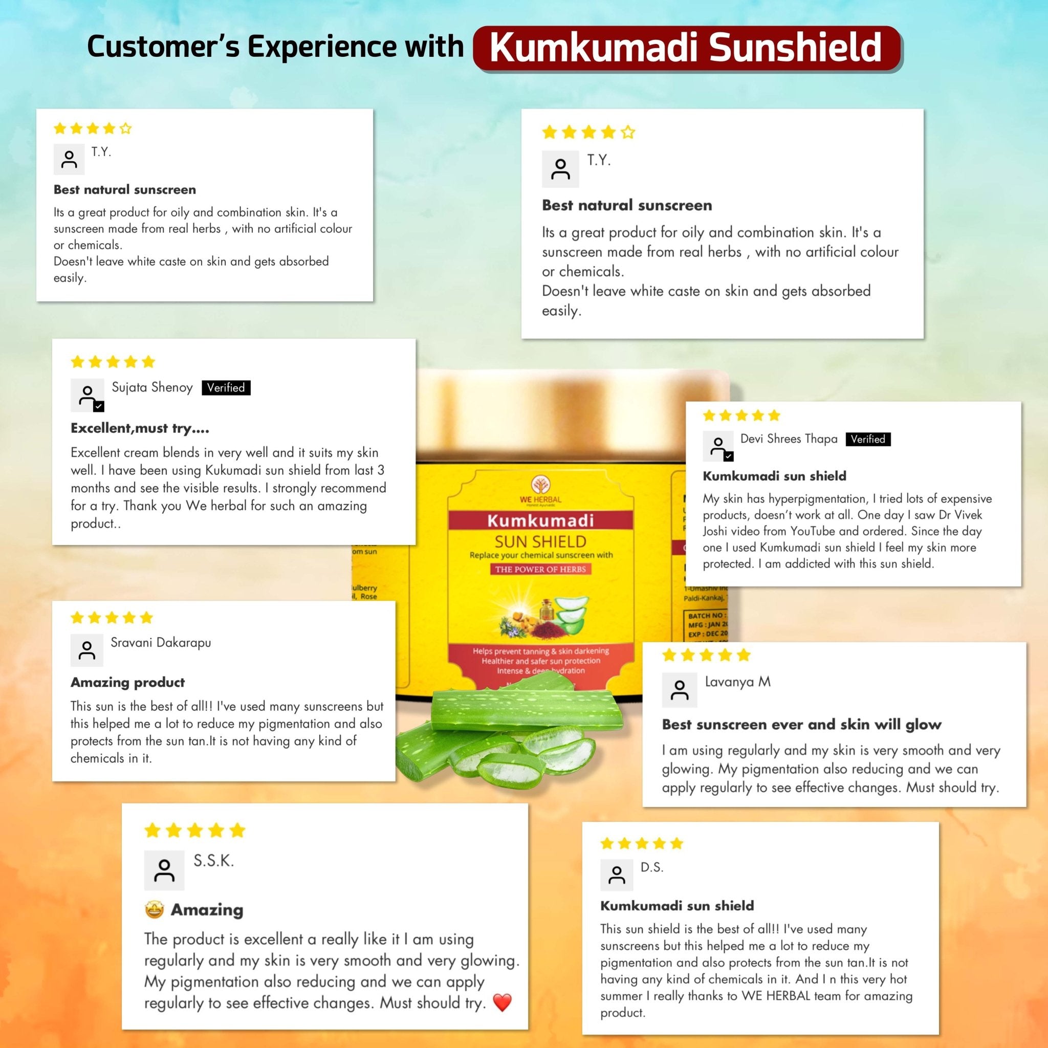 Kumkumadi Sunscreen – Ultimate Ayurvedic Sun Protection for Healthy and Youthful Skin - We Herbal | Honest Ayurveda