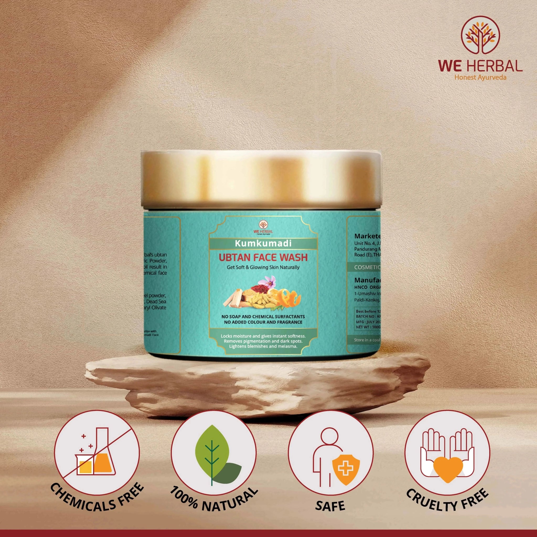kumkumadi Ubtan Face Wash: Nature’s Gift for Radiant and flawless Skin. - We Herbal | Honest Ayurveda