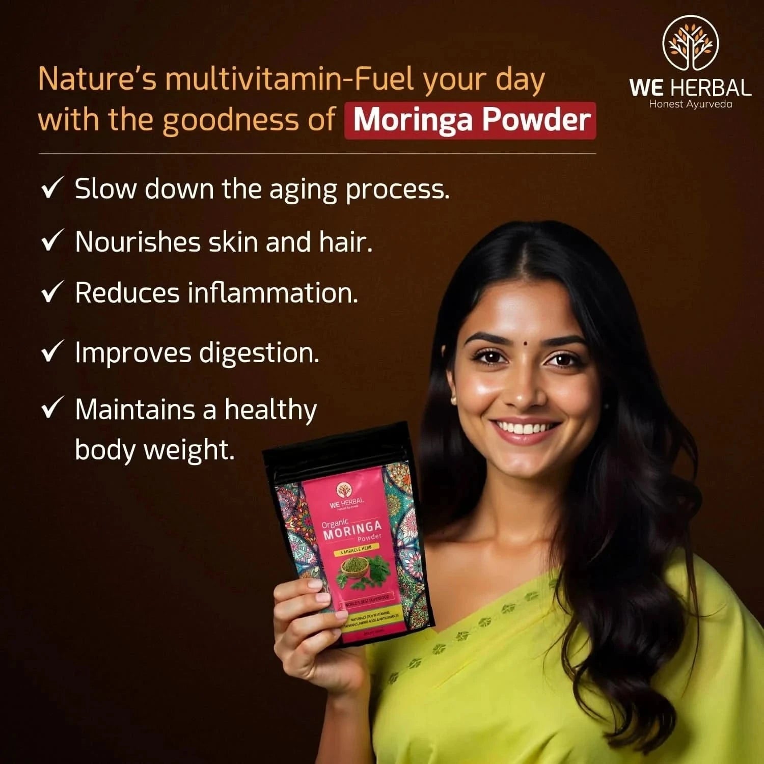 Moringa Powder: A Superfood for Health, Energy, and Immunity - We Herbal | Honest Ayurveda