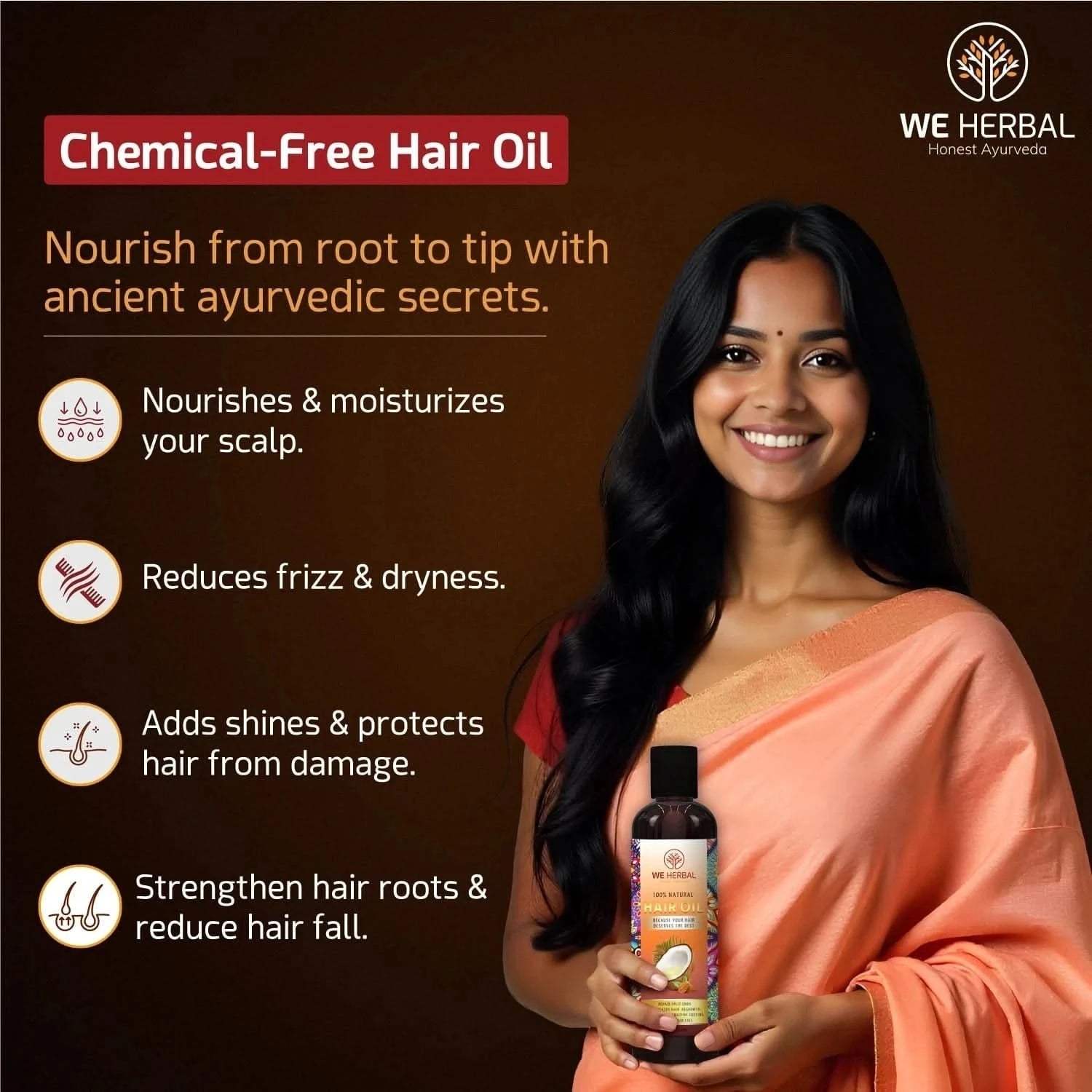Natural Hair Care Combo - We Herbal | Honest Ayurveda