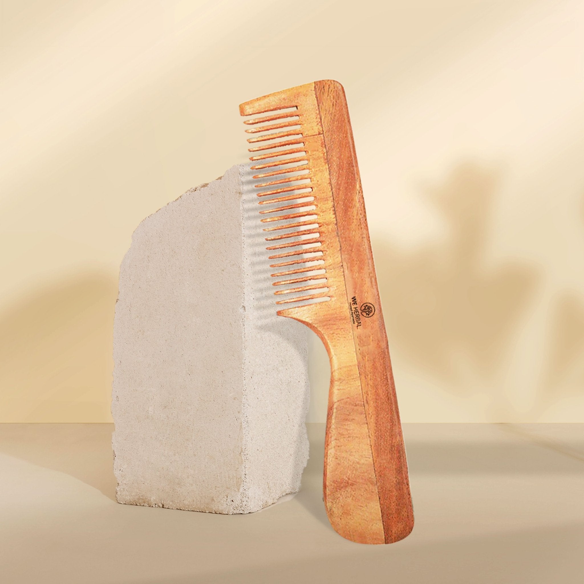 Pure Neem Handle Comb - We Herbal | Honest Ayurveda