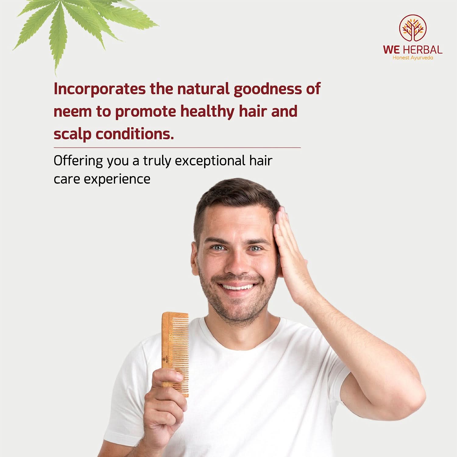 Pure Neem Pocket Comb - We Herbal | Honest Ayurveda