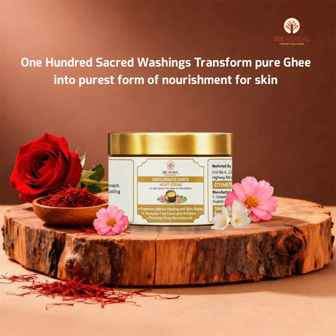 WeHerbal’s Shata Dhauta Ghrita | Ayurvedic Moisturizer for Healing Skin
