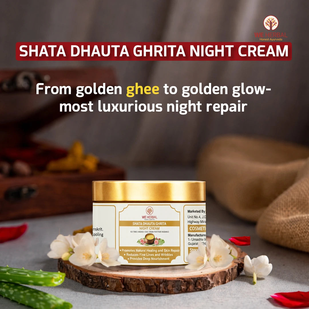 WeHerbal’s Shata Dhauta Ghrita | Ayurvedic Moisturizer for Healing Skin
