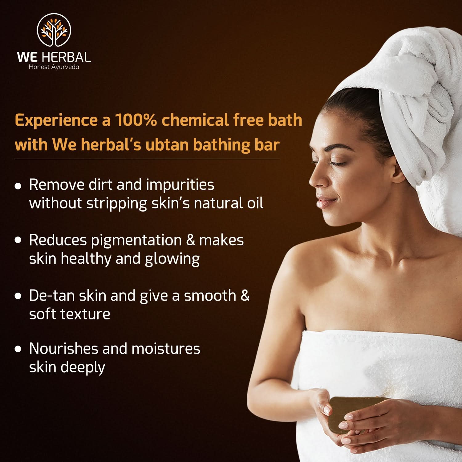 Zero Chemical Ubtan Bathing Bar - We Herbal | Honest Ayurveda