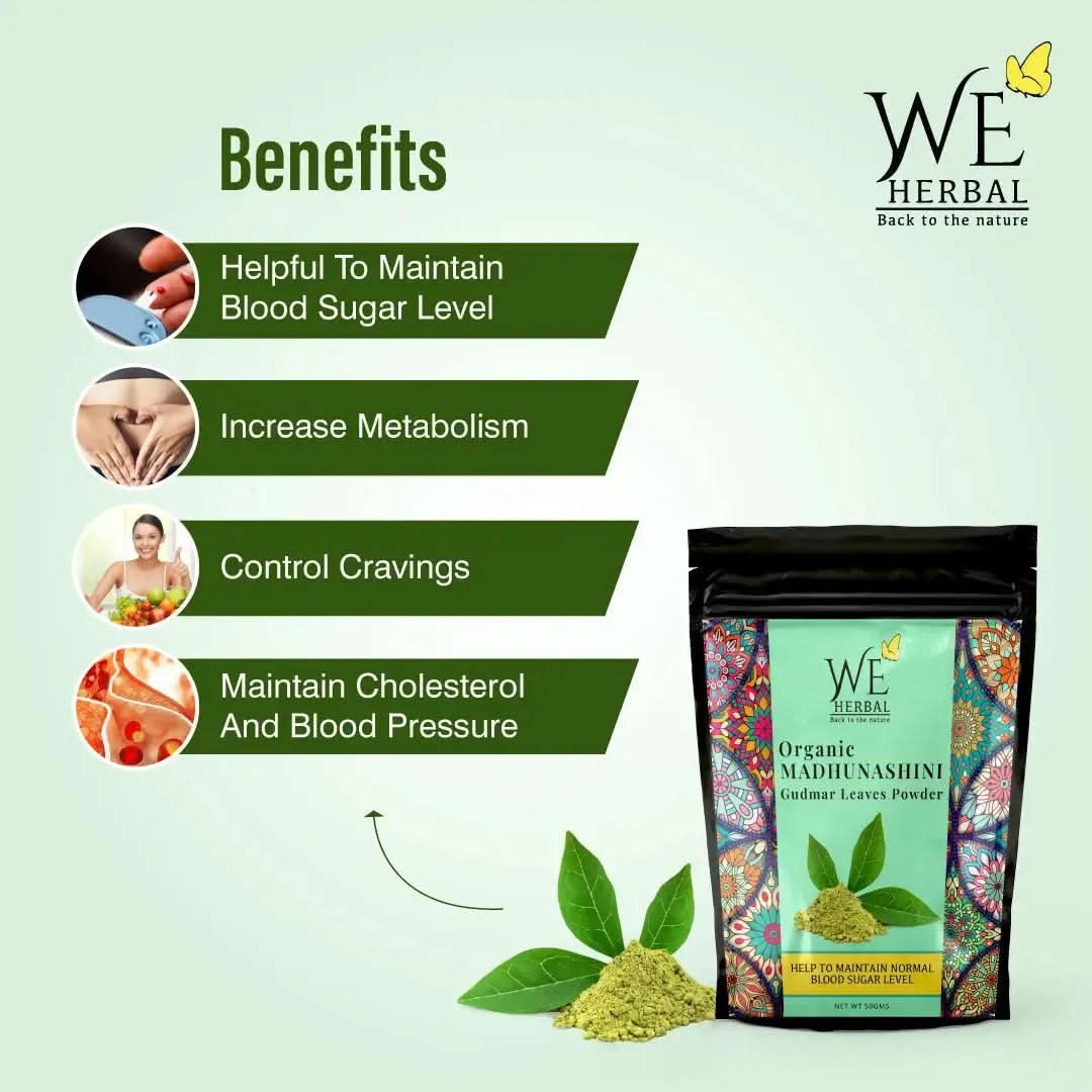 Organic Madhunashini Powder | Madhunashini - We Herbal | Honest Ayurveda