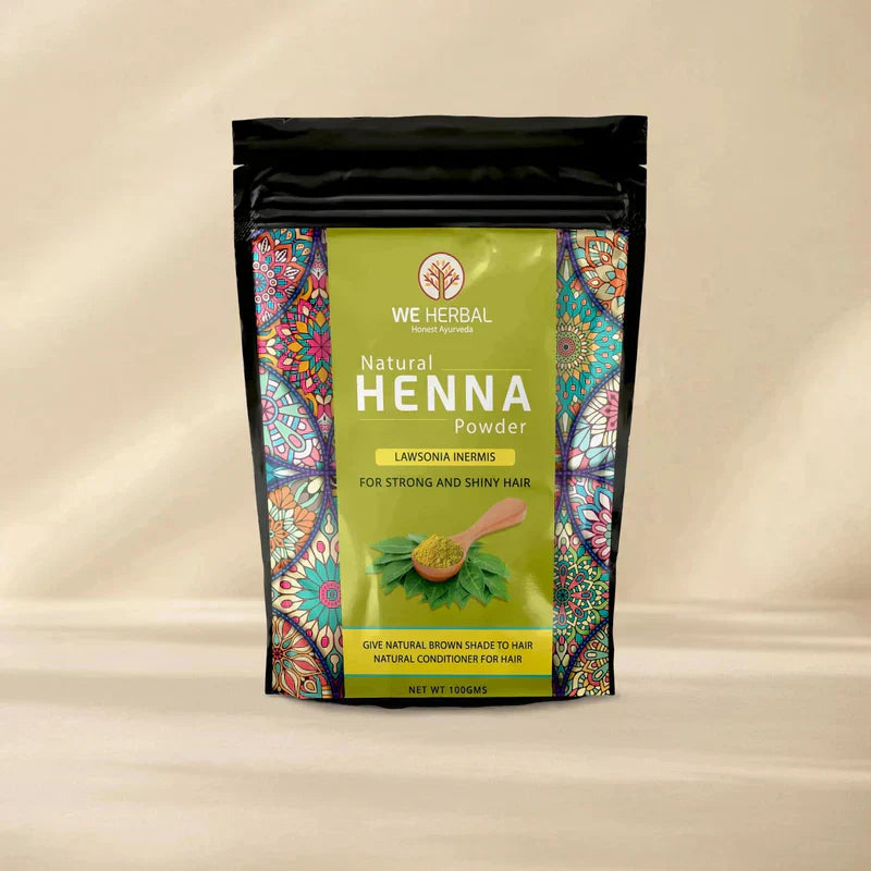 Natural Henna Powder offering nature’s tint for shiny, nourished hair