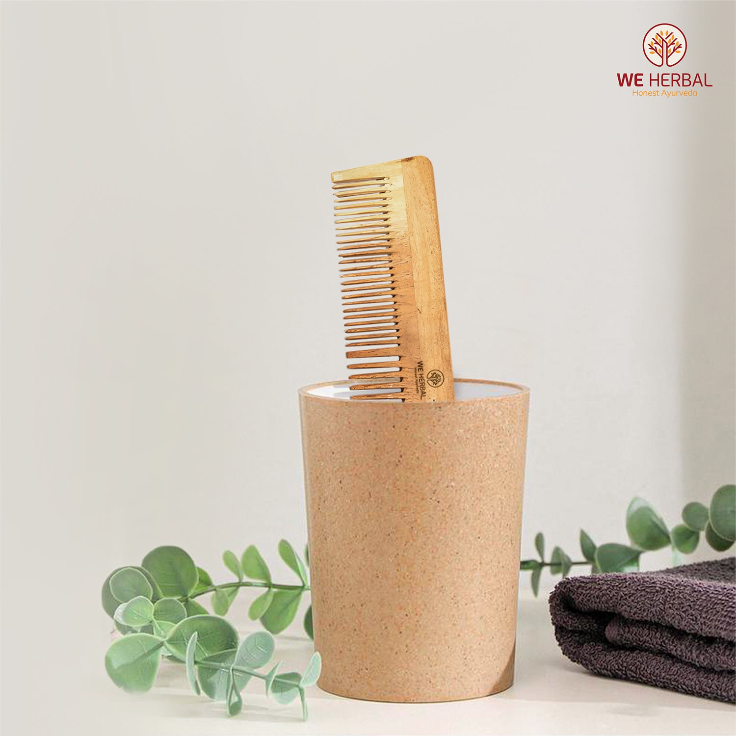 Hair Oil & Pure Neem Comb Pack Combo We Herbal | Back to the Nature