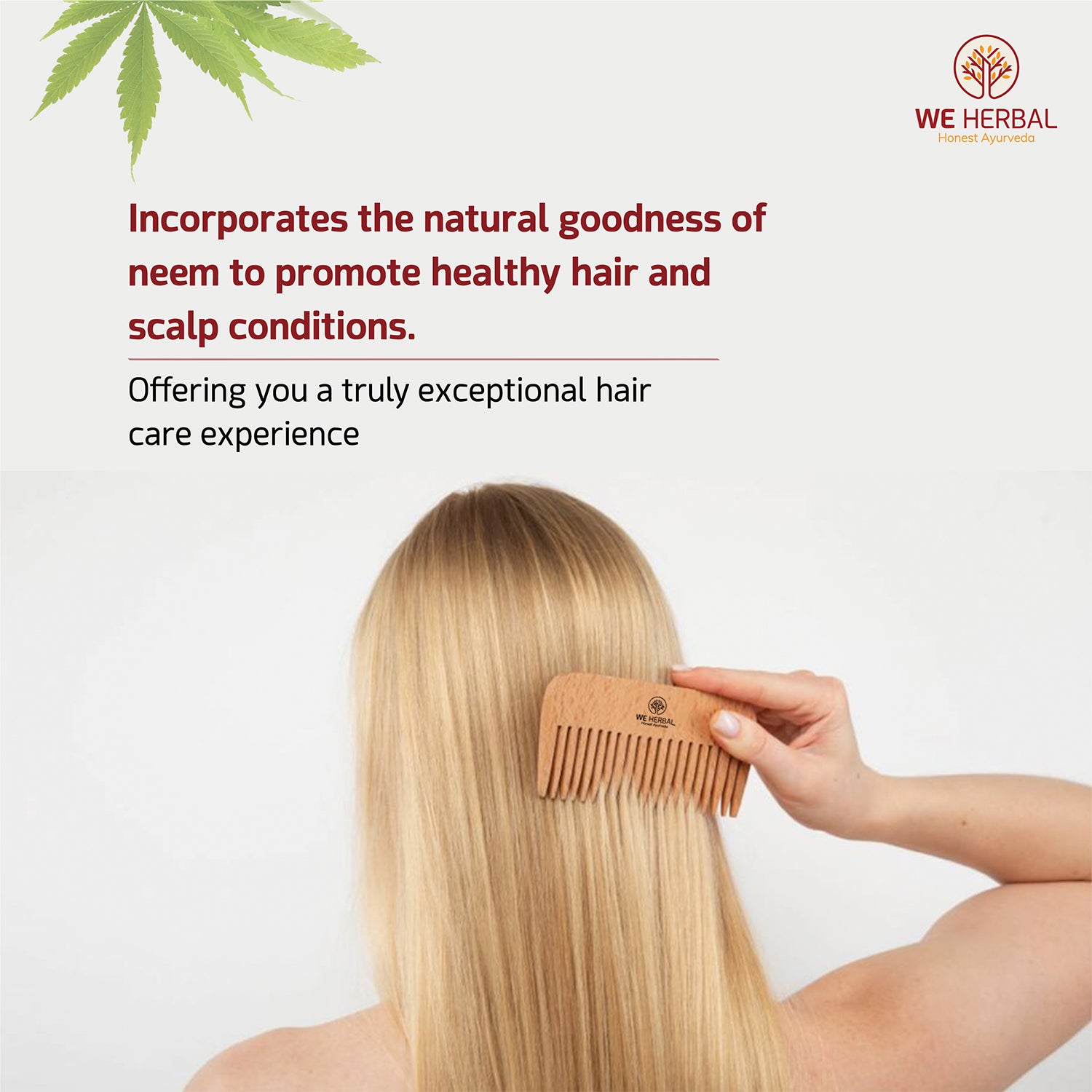 Pure Neem Pocket Comb We Herbal | Back to the Nature