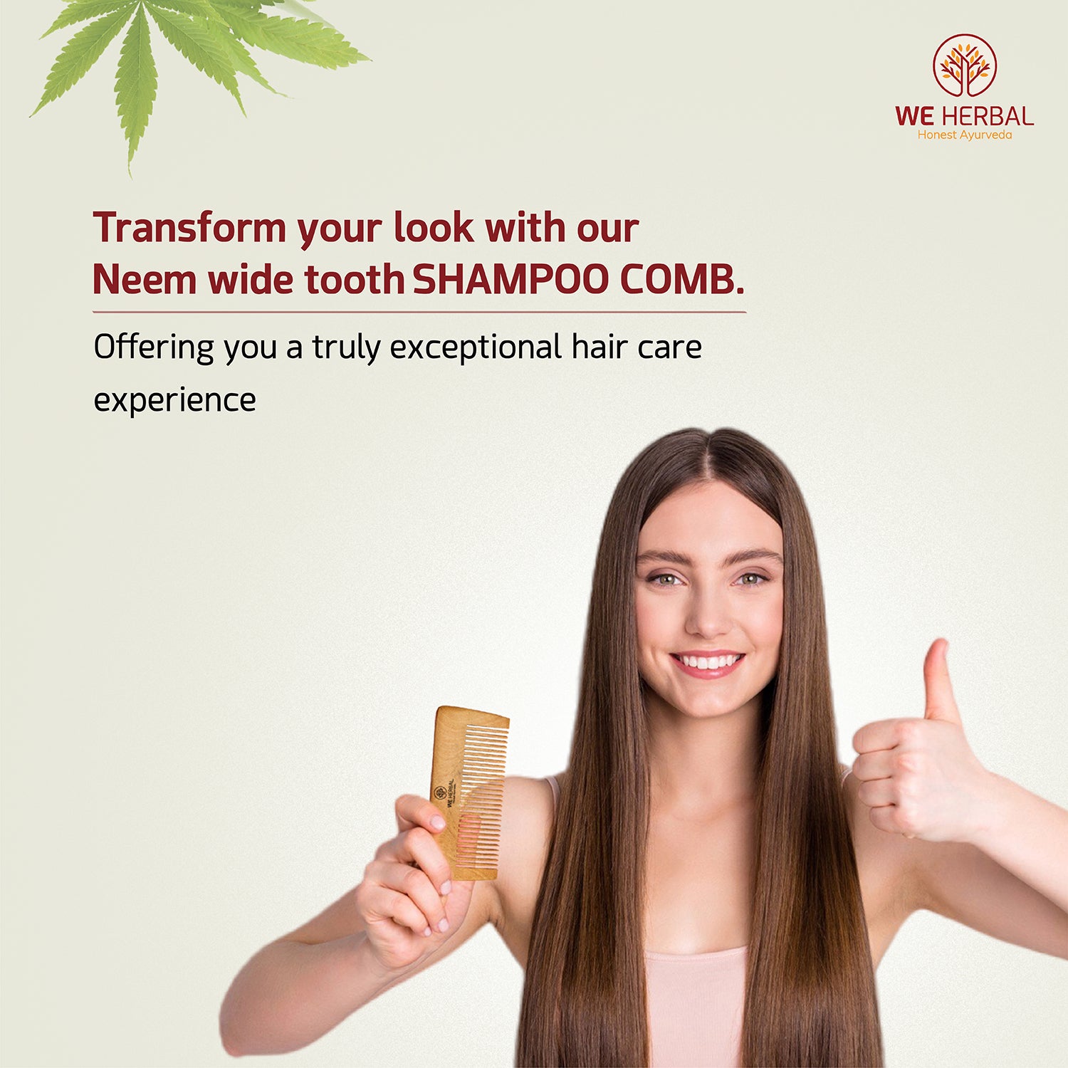 Pure Neem Shampoo Comb