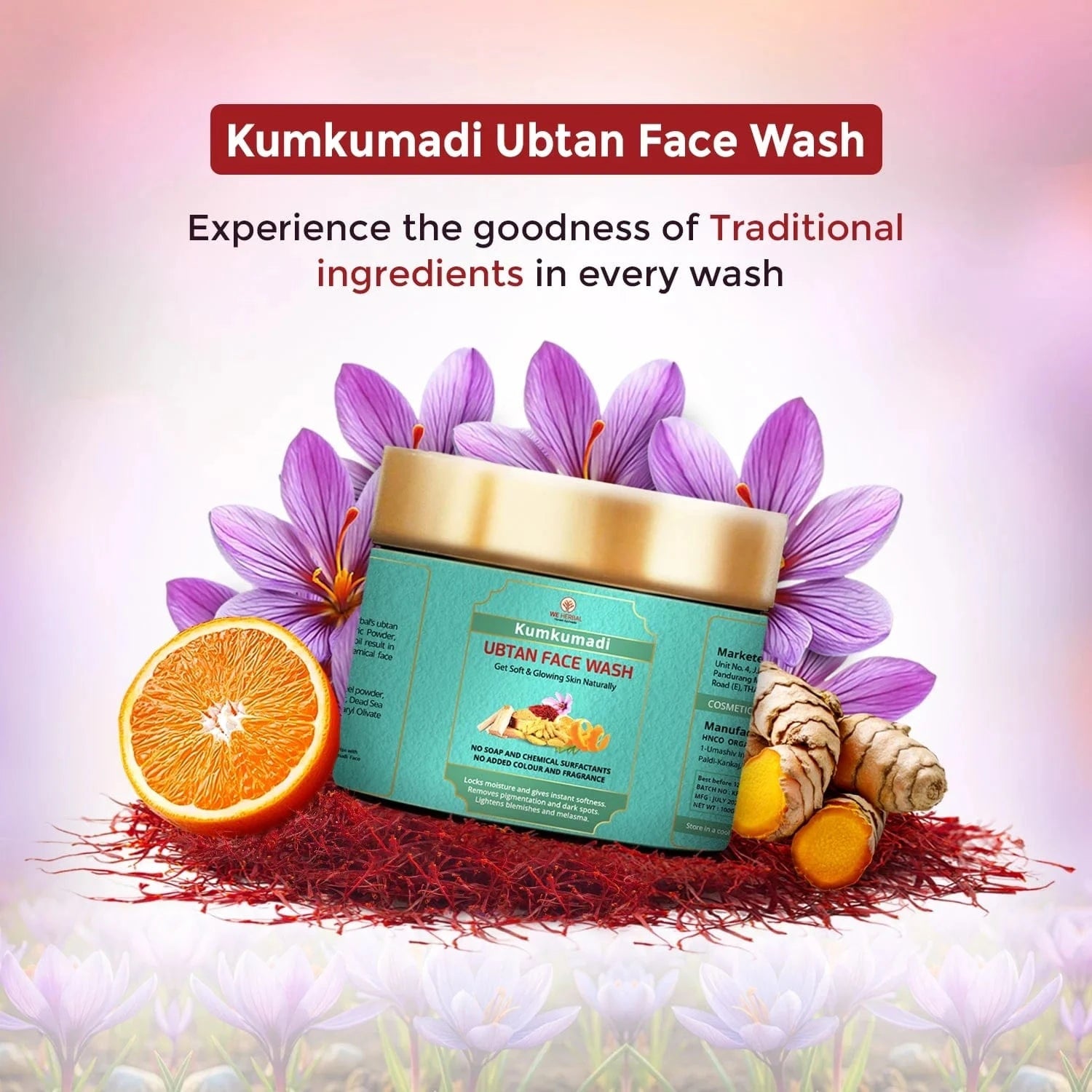 kumkumadi Ubtan Face Wash: Nature’s Gift for Radiant and flawless Skin.
