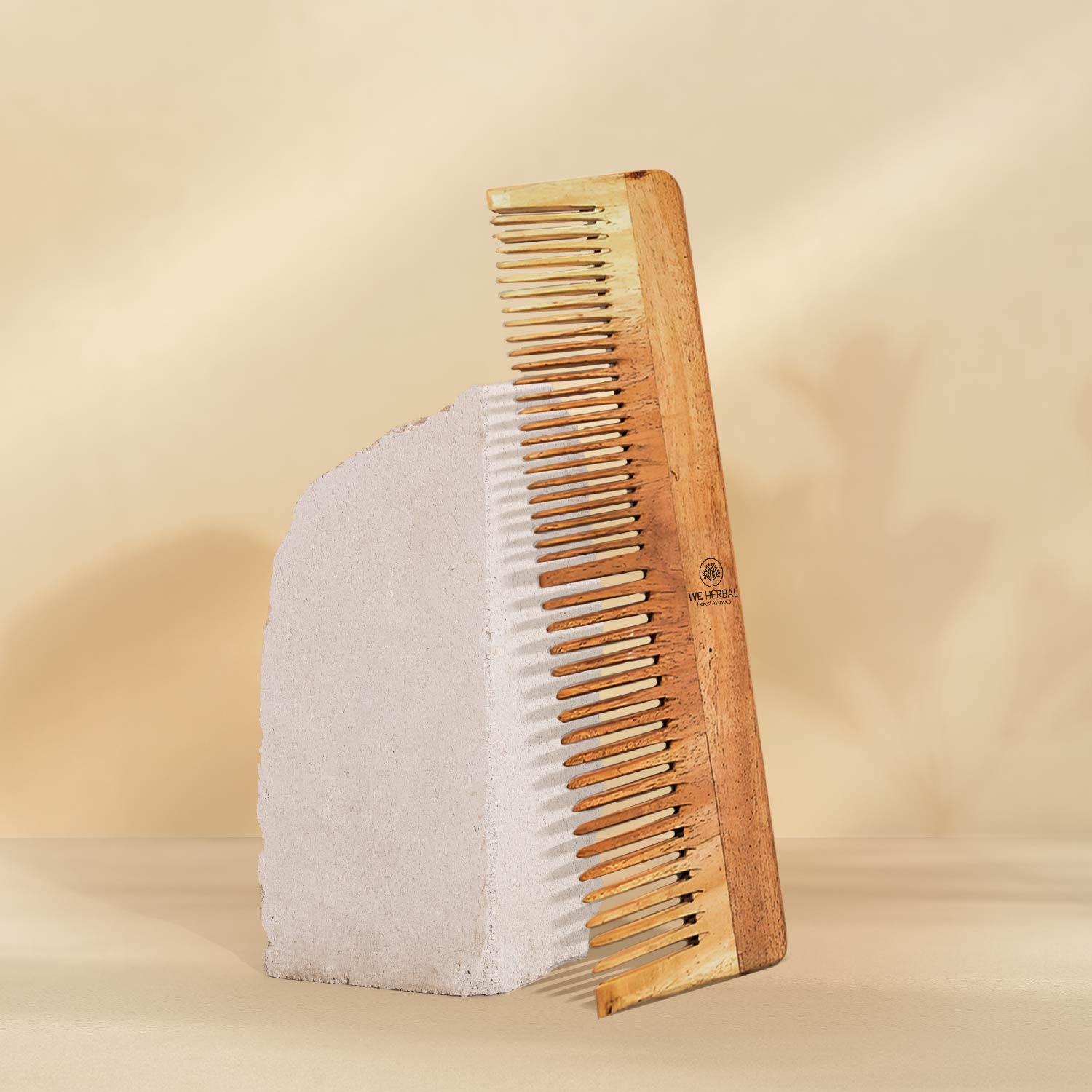 Pure Neem Wooden Dual Tooth Comb || Lily Comb We Herbal | Back to the Nature