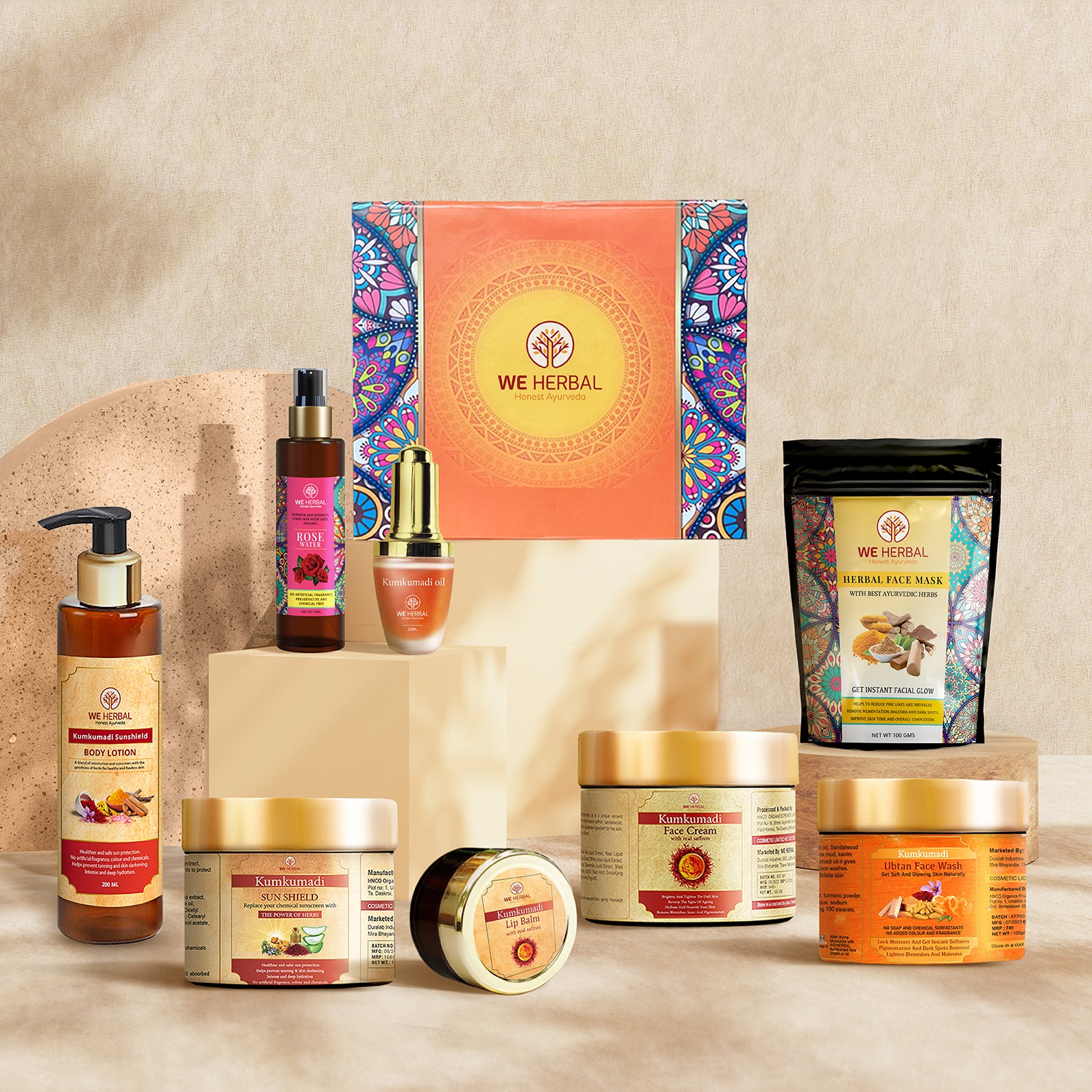 Skin Care Gift Hamper | Skin Care Combo We Herbal | Back to the Nature