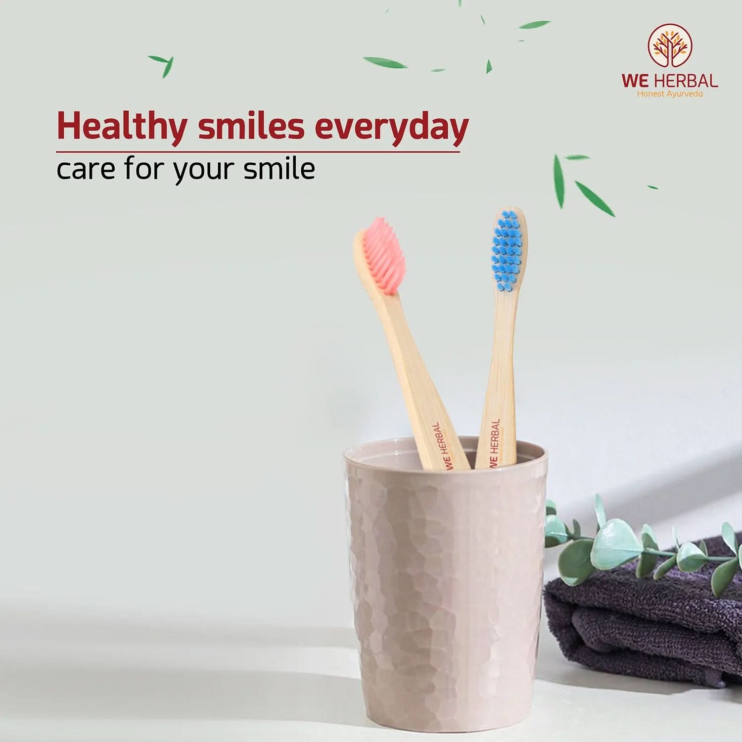 Bamboo Kids Brush - We Herbal | Honest Ayurveda