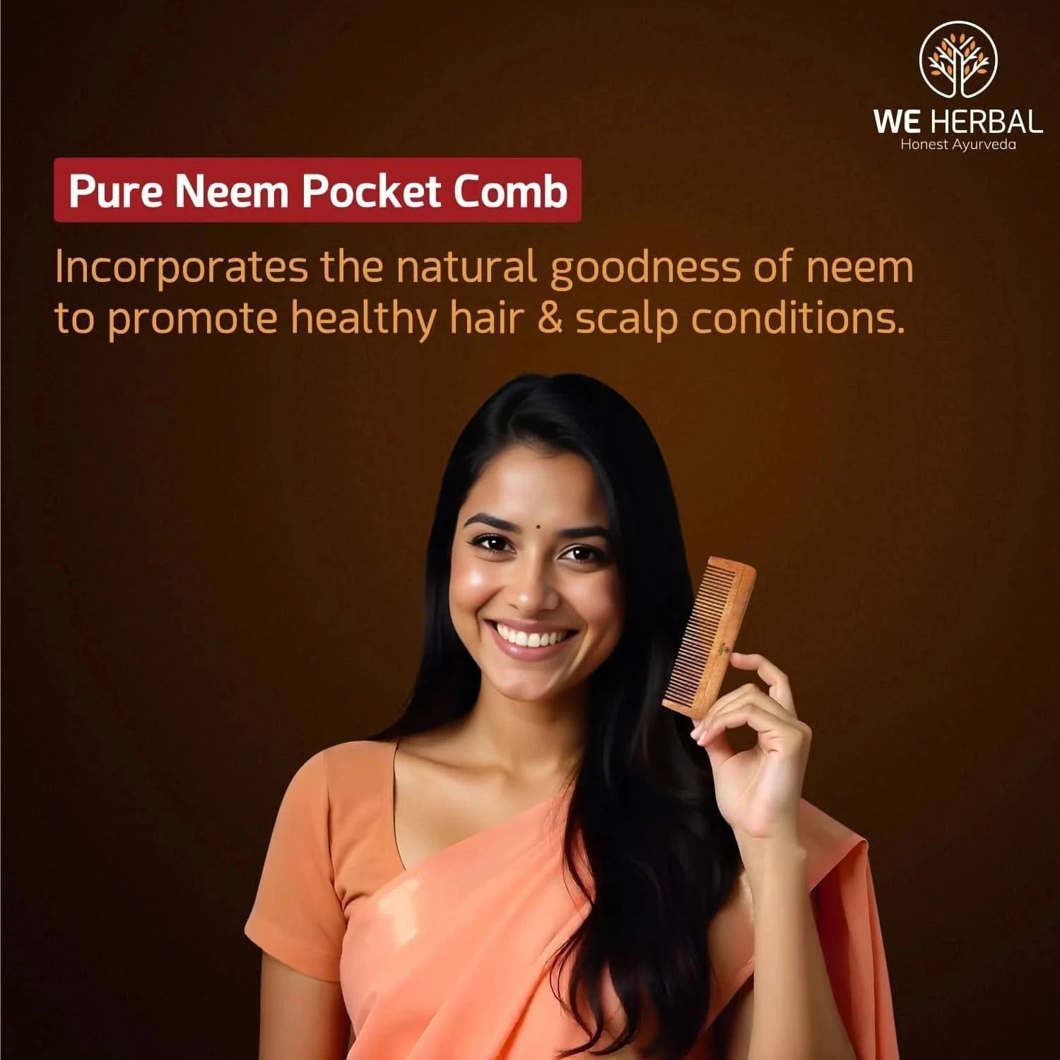 Hair Oil & Pure Neem Comb Pack Combo - We Herbal | Honest Ayurveda
