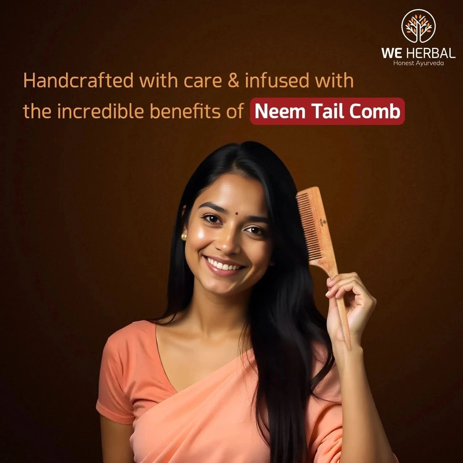 Hair Oil & Pure Neem Comb Pack Combo - We Herbal | Honest Ayurveda