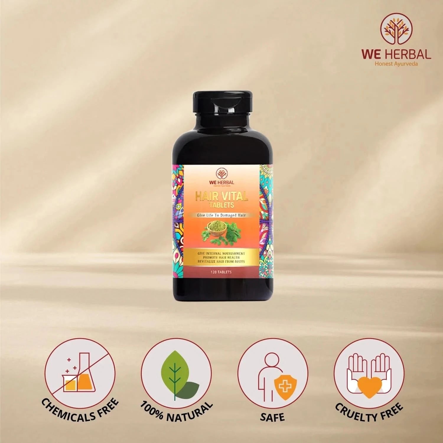 Hair Vital Tablets - We Herbal | Honest Ayurveda