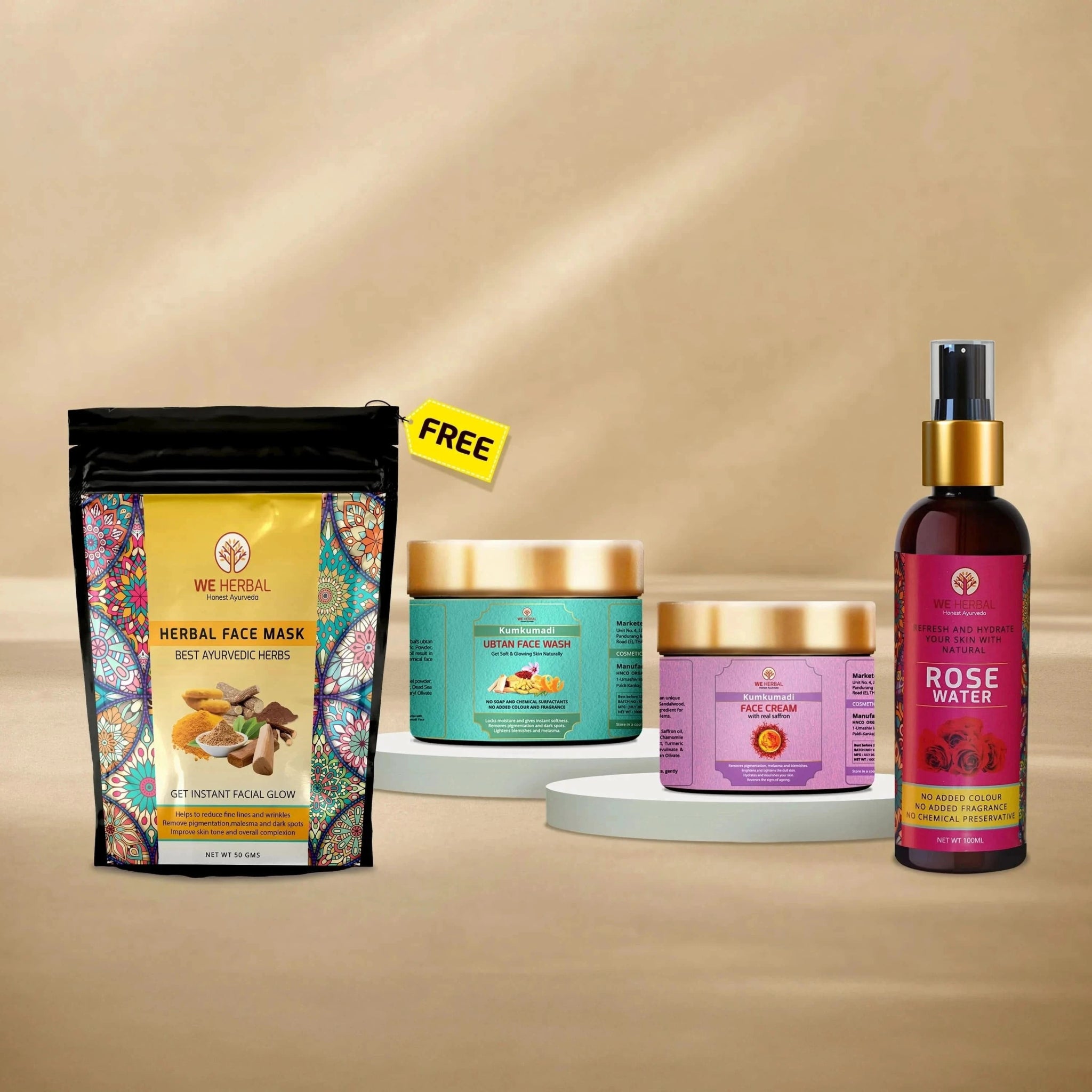 Kumkumadi Face Cream Combo - We Herbal | Honest Ayurveda
