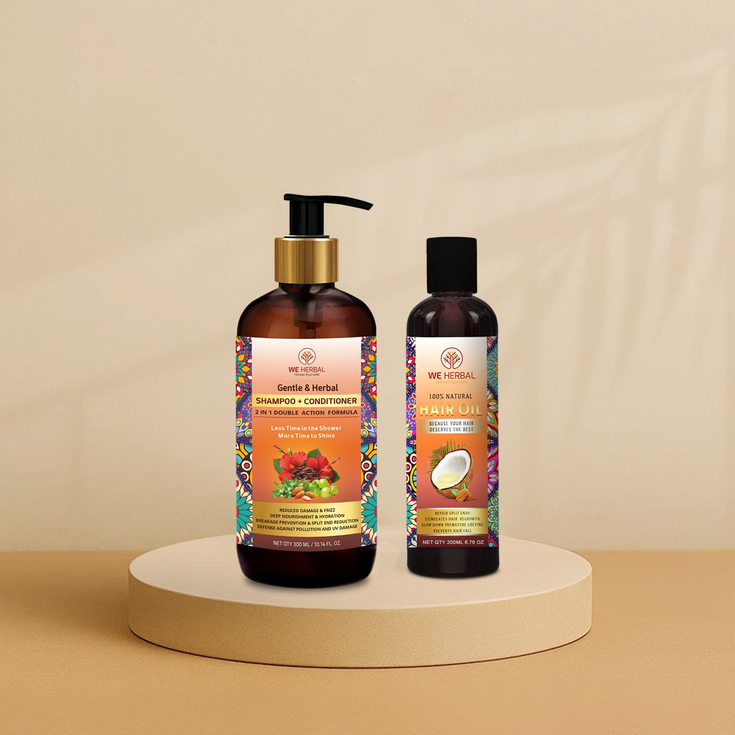 Hair Strength Duo – 2-in-1 Shampoo + Conditioner & Nourishing Hair Oil