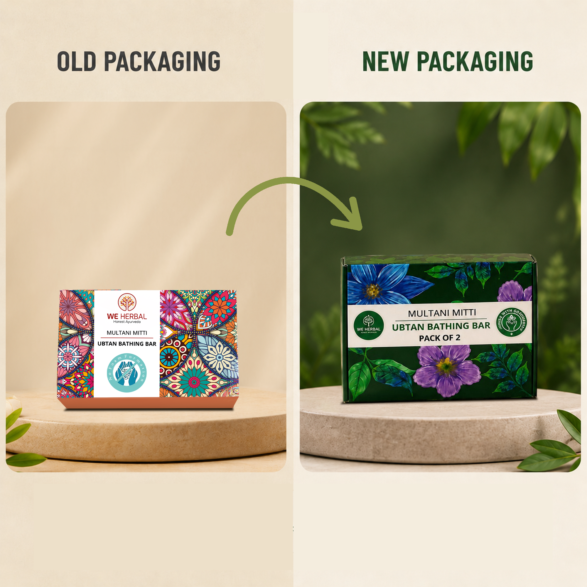 ZERO CHEMICAL UBTAN BATHING BAR: Refresh your daily bath ritual with ancient ubtan