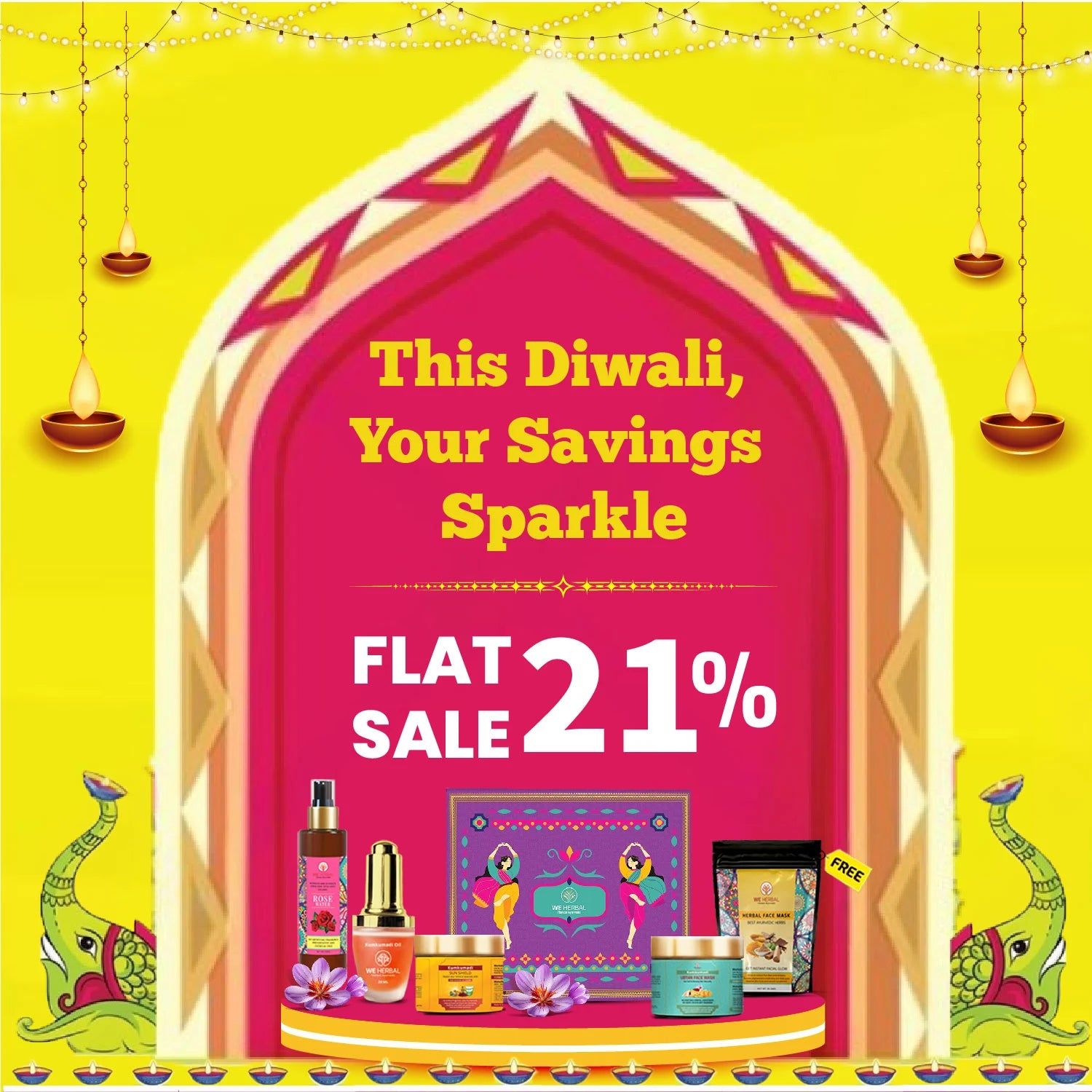 WeHerbal Face Care Combo for Dry and Dull Skin – Flat 21% OFF Diwali Offer