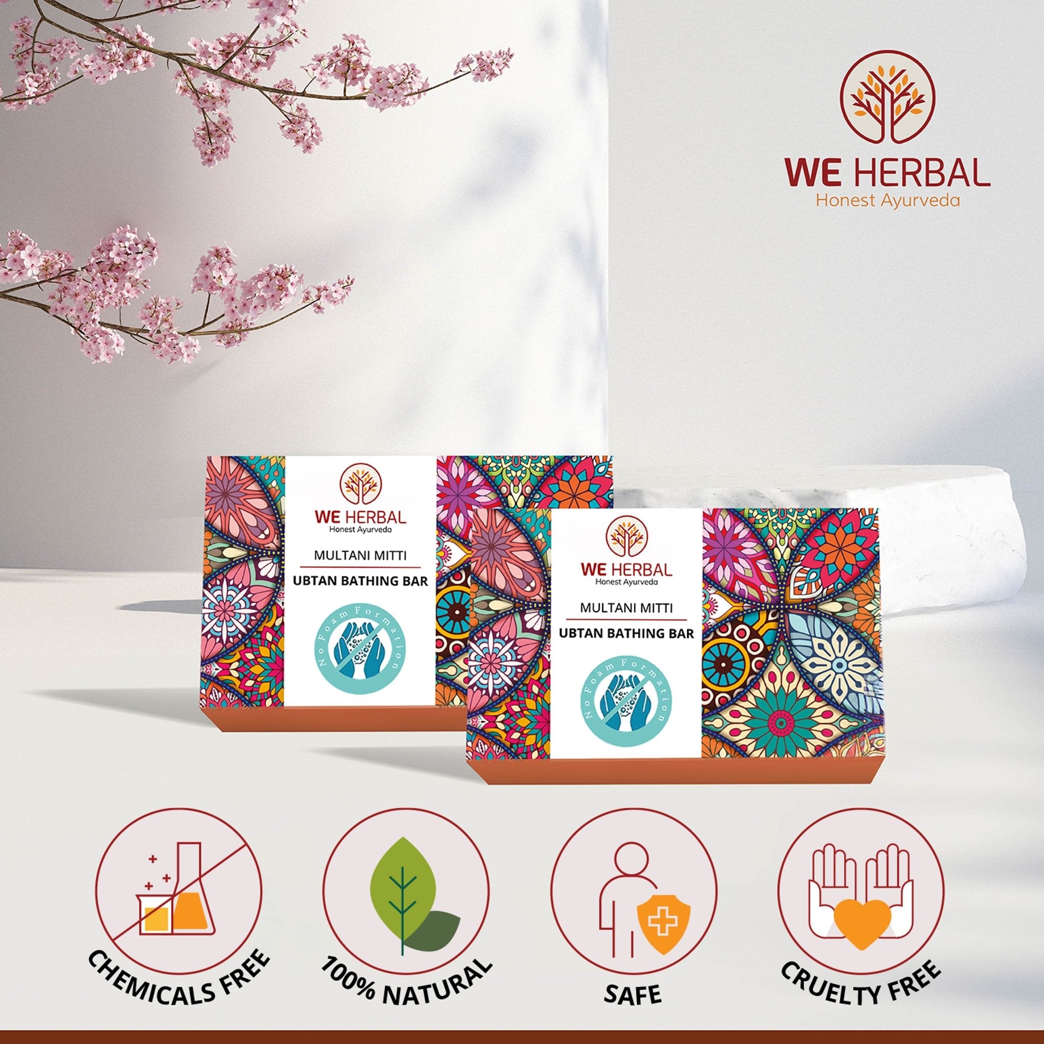 Zero Chemical Ubtan Bathing Bar - We Herbal | Honest Ayurveda