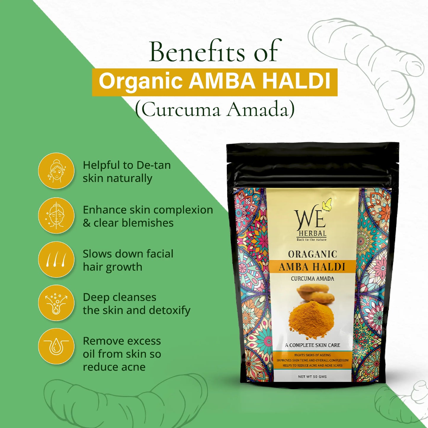 Organic Amba Haldi We Herbal | Back to the Nature